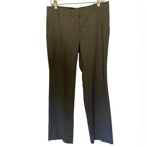 Ann Taylor charcoal grey‎ Devin women trousers pants tailored w/flare legs sz 6
